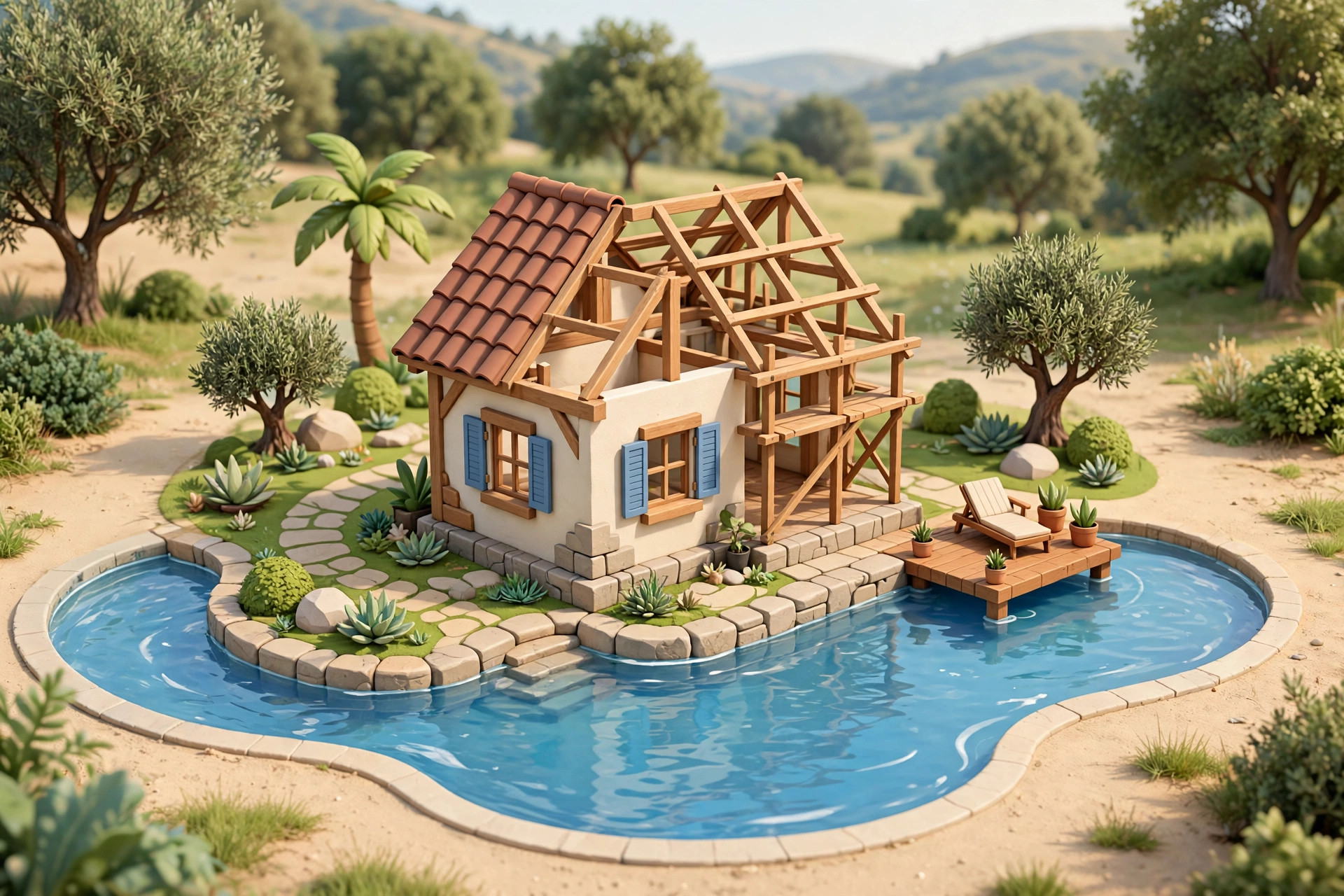 A new stone foundation